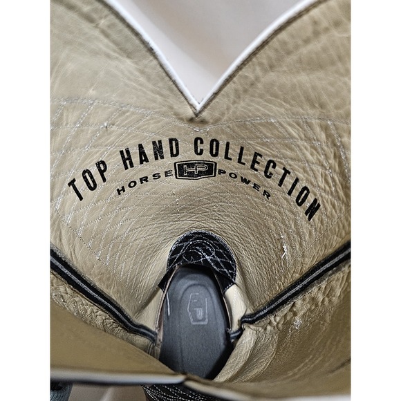 Men's Horse Power Top Hand Collection Shrunken Shoulder 16" Black Top HP9508 11D - Picture 8 of 12